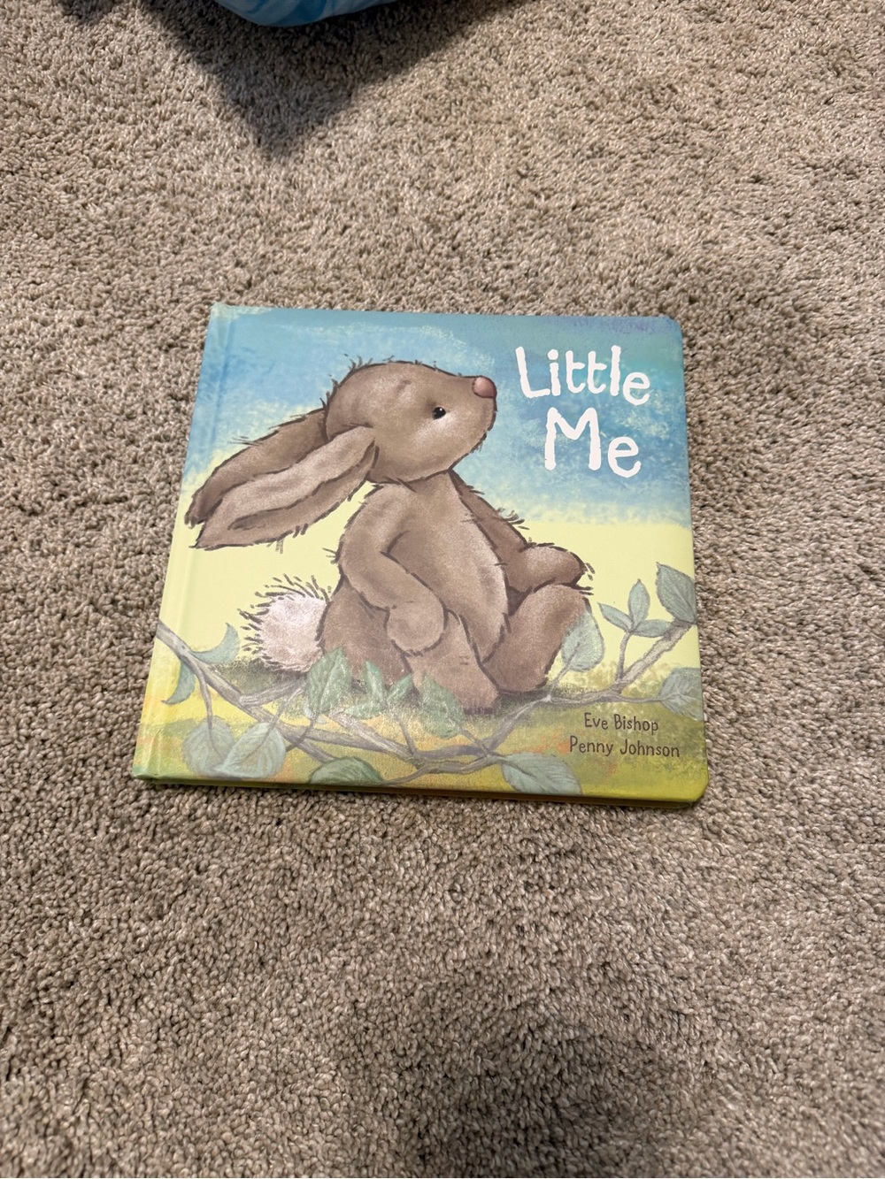 Jellycat Little Me Bunny Book - Brown, Blue, Yellow